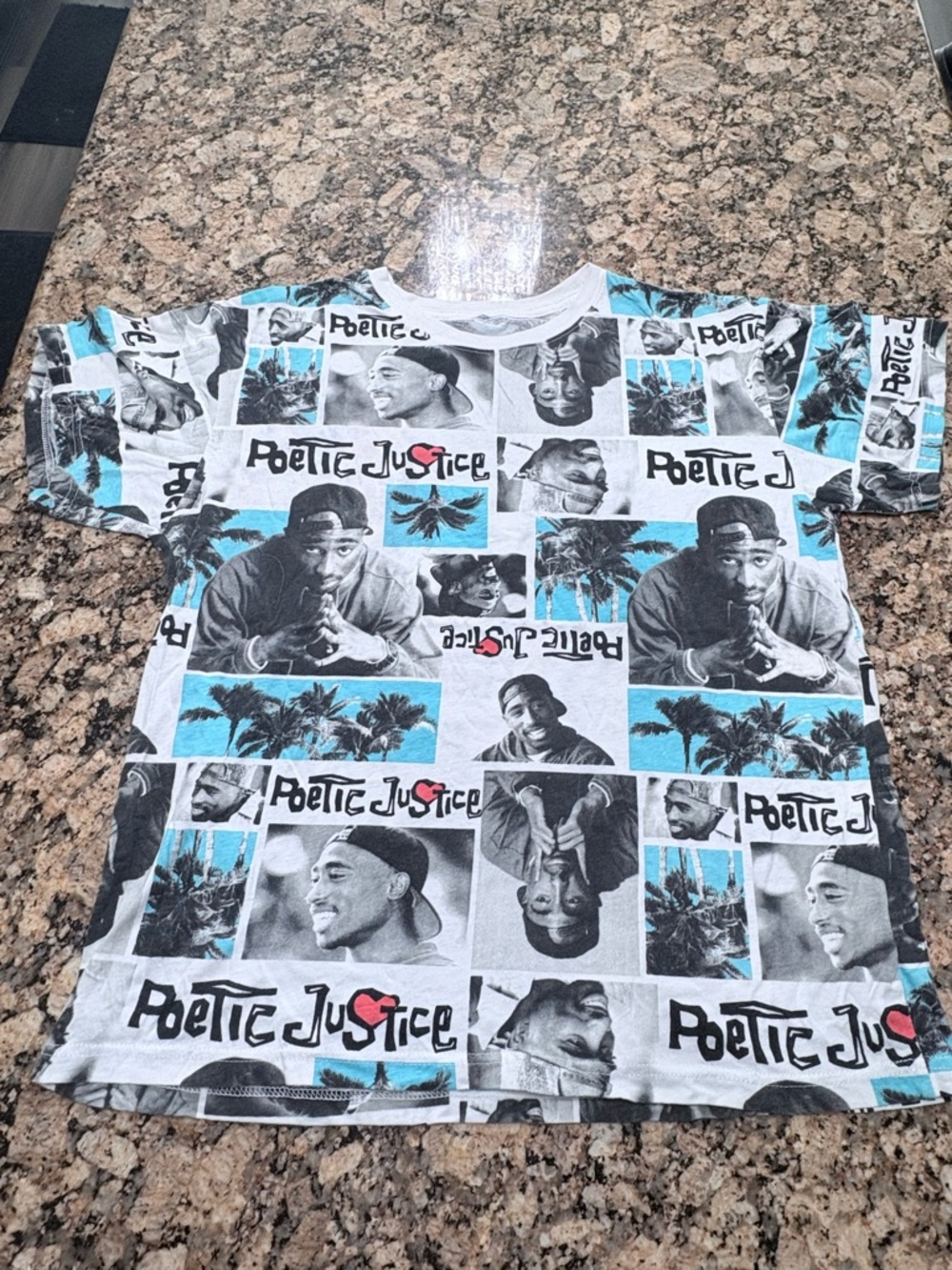 Freeze Kids Graphic Tee - White, Black & Blue Photo Collage Print